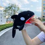 新款毛絨玩具張嘴大號鯊魚鱷魚恐龍手偶