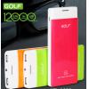 GOLF/高爾夫12000毫安移動電源雙USB輸出.(LED照明燈)